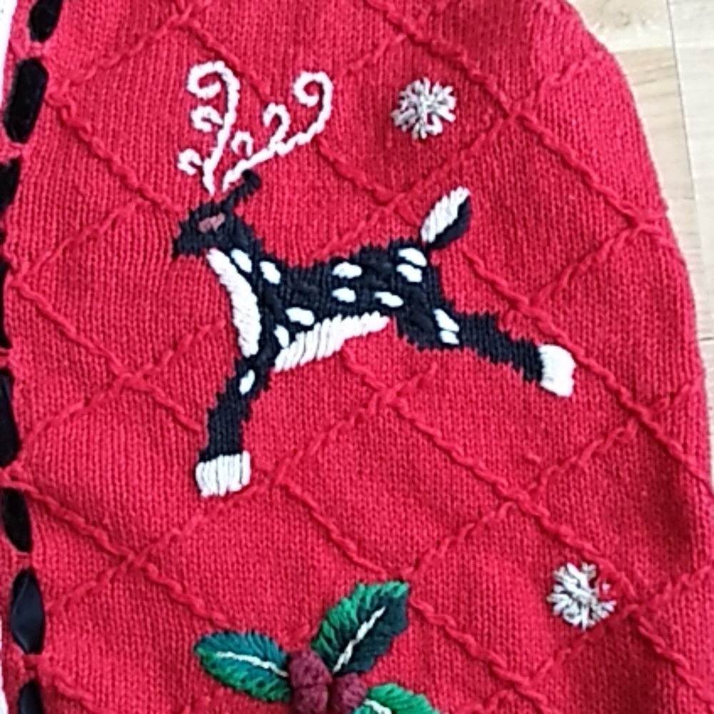 Vtg Ugly Christmas Sweater‎  Vest size m